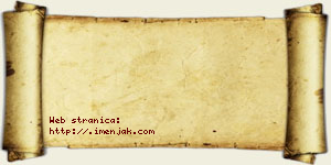 Jovana Gaćinović vizit kartica